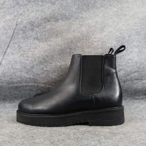 Staud Shoes Womens 36 Boots Chelsea Palamino Leather Casual Platform Black Ankle - Picture 4 of 16